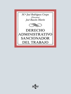 cover image of Derecho Administrativo Sancionador del Trabajo